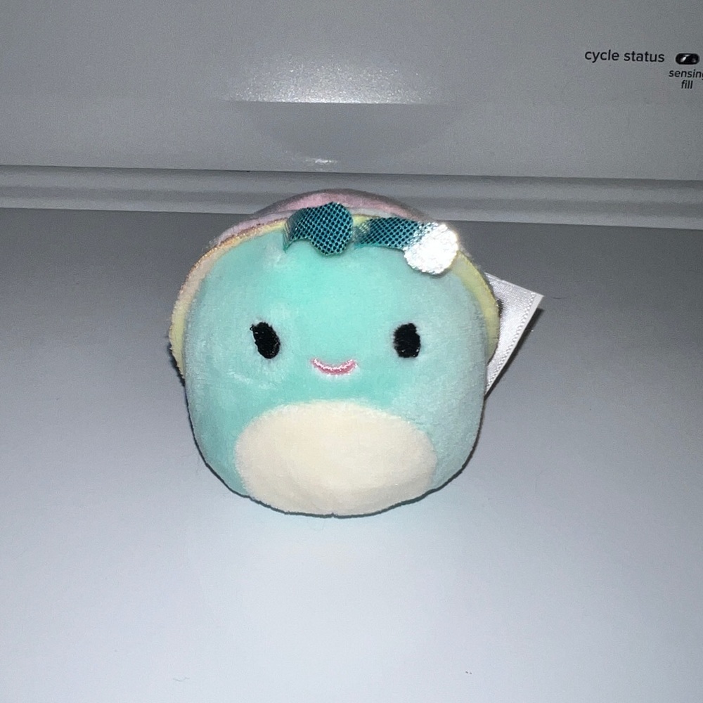 Squishmallows Sid Micromallow Series 2 Rainbow Tie Dye Shell Snail